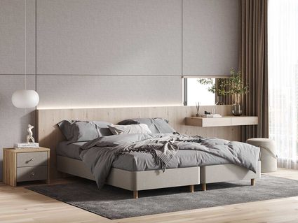 Кровать Сонум Tatami Экокожа Белая 140х200