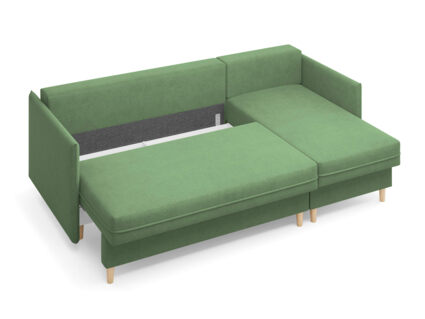 Диван Сонум Rain угловой Лаунж Зеленый Длина 240 см