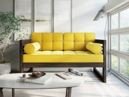 Диван Арско Сега Мини двухместный желтый