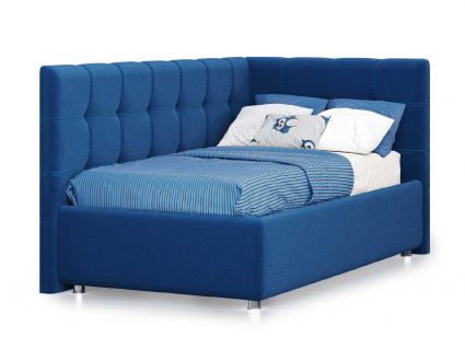 Кровать Nuvola Sabina угловая Velutto 26 160х190