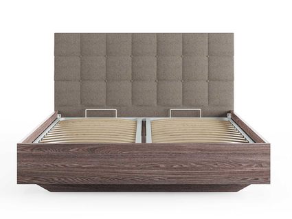 Кровать Сонум Luiza Ясень Анкор + Рогожка Песочная