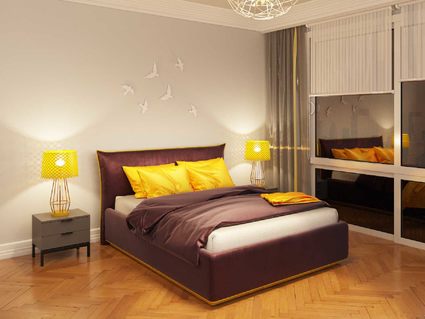 Кровать Nuvola Sicilia Next 001 (с основанием) 160х200