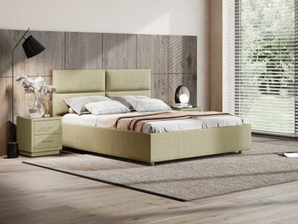 Кровать Сонум Omega Кашемир Бежевый (с подъемным механизмом) 180х200