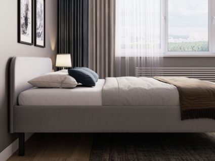 Кровать Сонум Hanna Багама серый 160х200