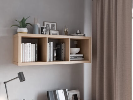 Стеллаж Гуд Лакк Фора 3 беленый дуб