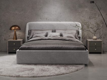 Кровать Сонум Nicole Микровелюр Оливковый 160х200