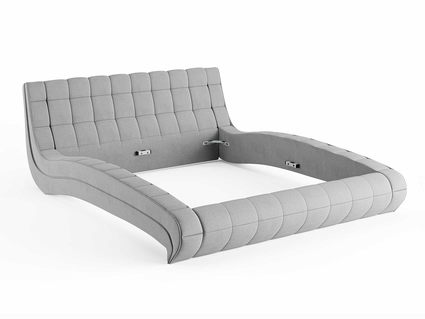 Кровать Сонум Milano Экокожа Белая 90х190