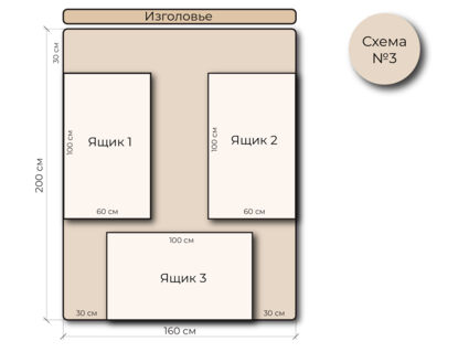 Кровать Mr.Mattress Site Box экокожа Beige 90х200