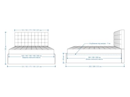 Кровать Lonax Аврора велюр Dolly-2 200х200