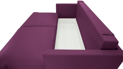 Диван Фиеста Мебель Ибица велюр Vivaldi 19 фиолетовый Длина 215 см