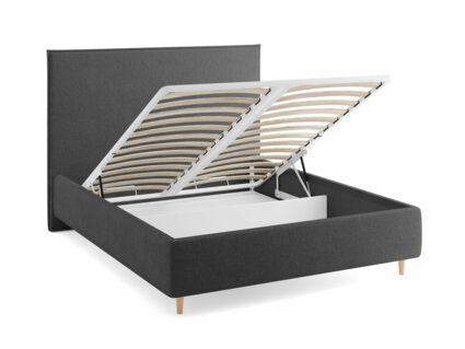 Кровать Сонум Eveline Микровелюр Кремовый (с подъемным механизмом) 140х190