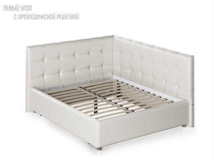 Кровать Nuvola Sabina угловая Velutto 26 160х190