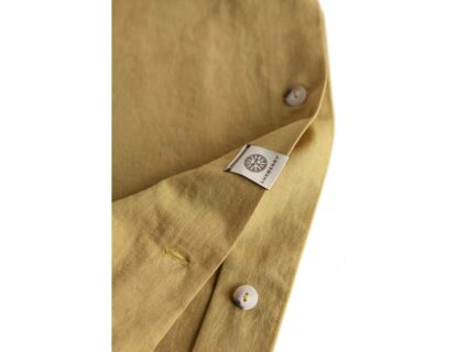 Комплект постельного белья Luxberry ЛЁН И ХЛОПОК горчичный 1,5-спальный