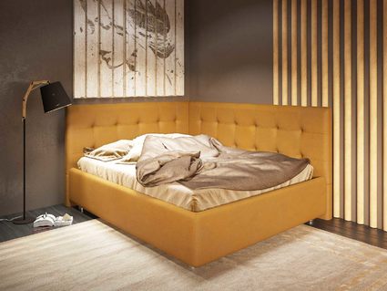 Кровать Nuvola Sabina угловая Velutto 26 160х190