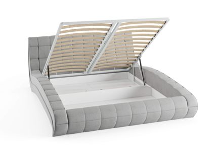 Кровать Сонум Milano Экокожа Белая (с подъемным механизмом) 160х200