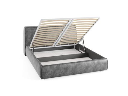 Кровать Сонум Altea Рогожка Пепельная (с подъемным механизмом) 200х190