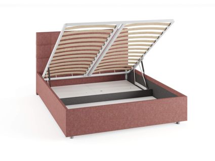 Кровать Сонум Tivoli Кашемир Светло-серый (с подъемным механизмом) 90х190