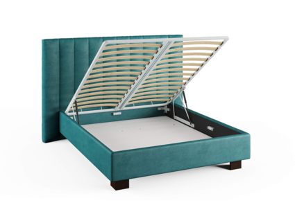 Кровать Сонум Barbara Рогожка Графит (с подъемным механизмом) 180х200