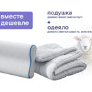 Одеяло Димакс Овечья шерсть всесезонное + подушка Димакс Базис Макси 172х205