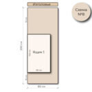Кровать Mr.Mattress Site Box экокожа Beige 180х195