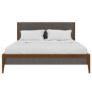 Кровать Rivi Ruby Орех светлый/Рогожка Step 5