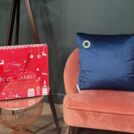 Подушка Софи де Марко Адора (синяя) 55х55